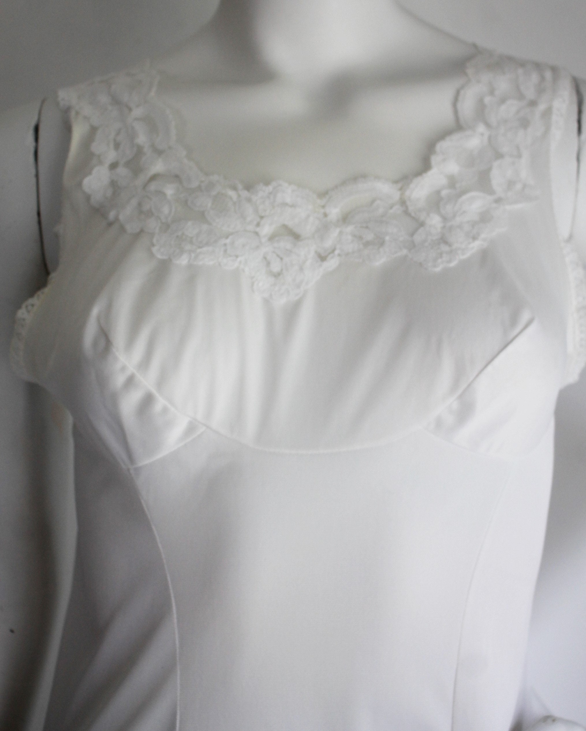 Vintage White Dress Slip Molyclaire Size Medium | Etsy