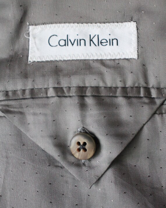 Charcoal Pinstripe Vintage Sport Klein, Coat Calvin Etsy by 1990\'s 