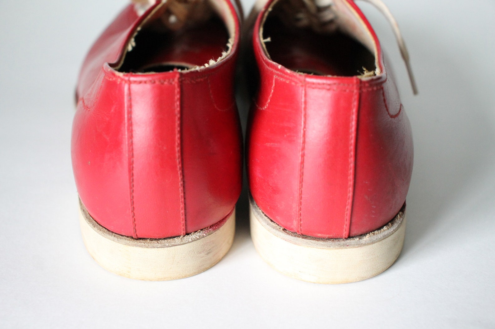 Vintage Red Leather Bowling Shoes by Daoust Size 6 Ladies | Etsy