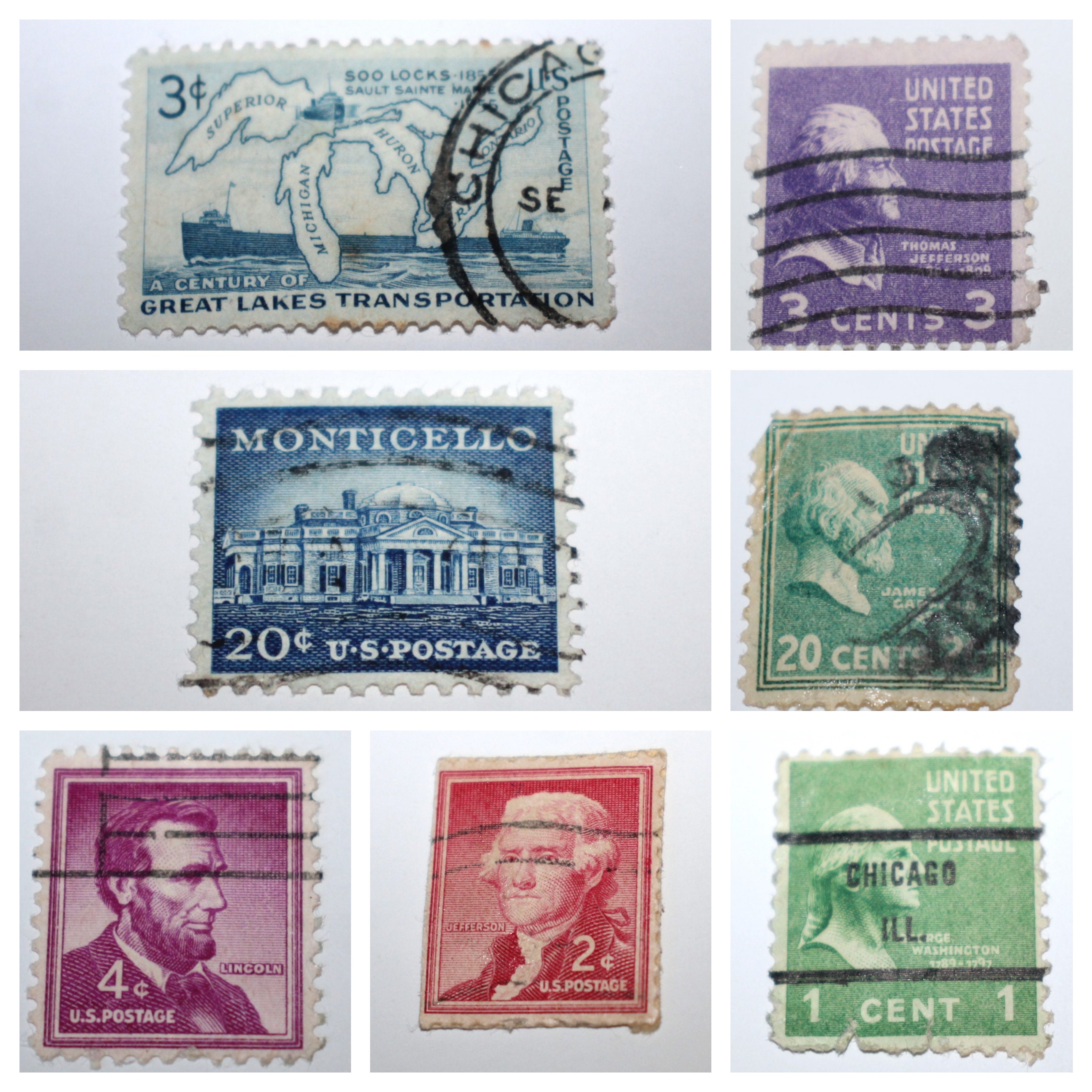 Ohio Statehood 3c Unused Vintage 1953 Postage Stamps for Mailing -  Collecting - Crafts. Scott Catalog 1018