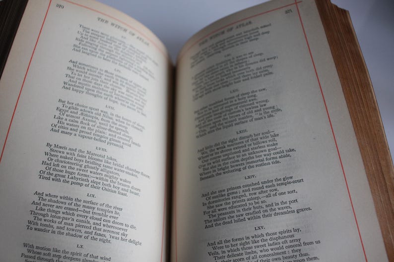 Antique Poetry Book Poetical Works of Percy Bysshe Shelley Frederick Warne 1891