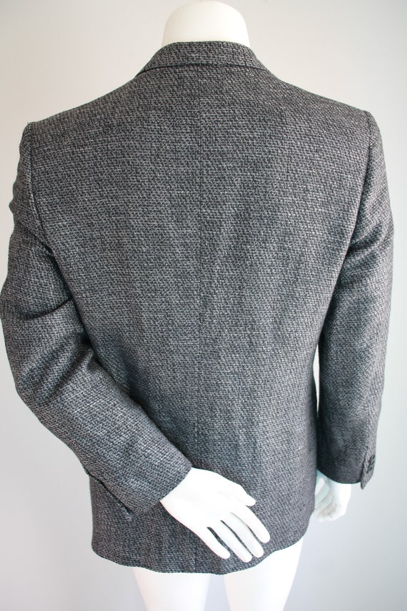 Vintage 80's Sport Coat, Pierre Cardin, Grey Wool… - image 4