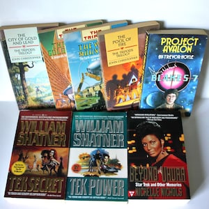 Science Fiction Bücher Trilogy Shatner Tek Vintage 1990&#39;s