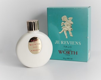 Worth Je Reviens Talc Powder 100 Grams Unopened 1970's