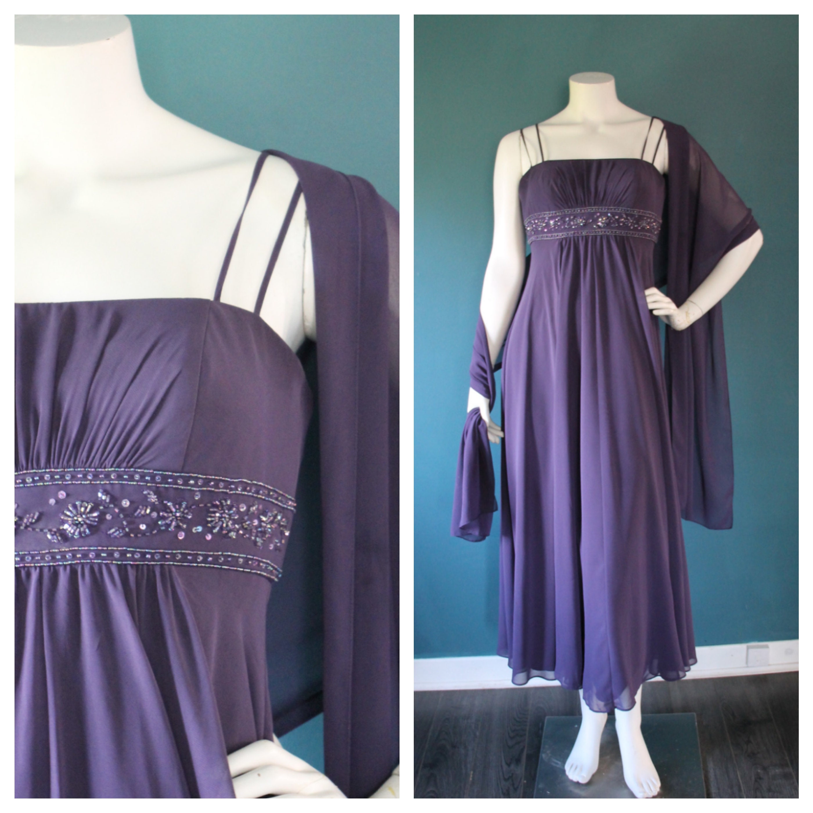 Purple wrap dress. Infinity dress, multiway dress, convertible wrap dress,  designer dress