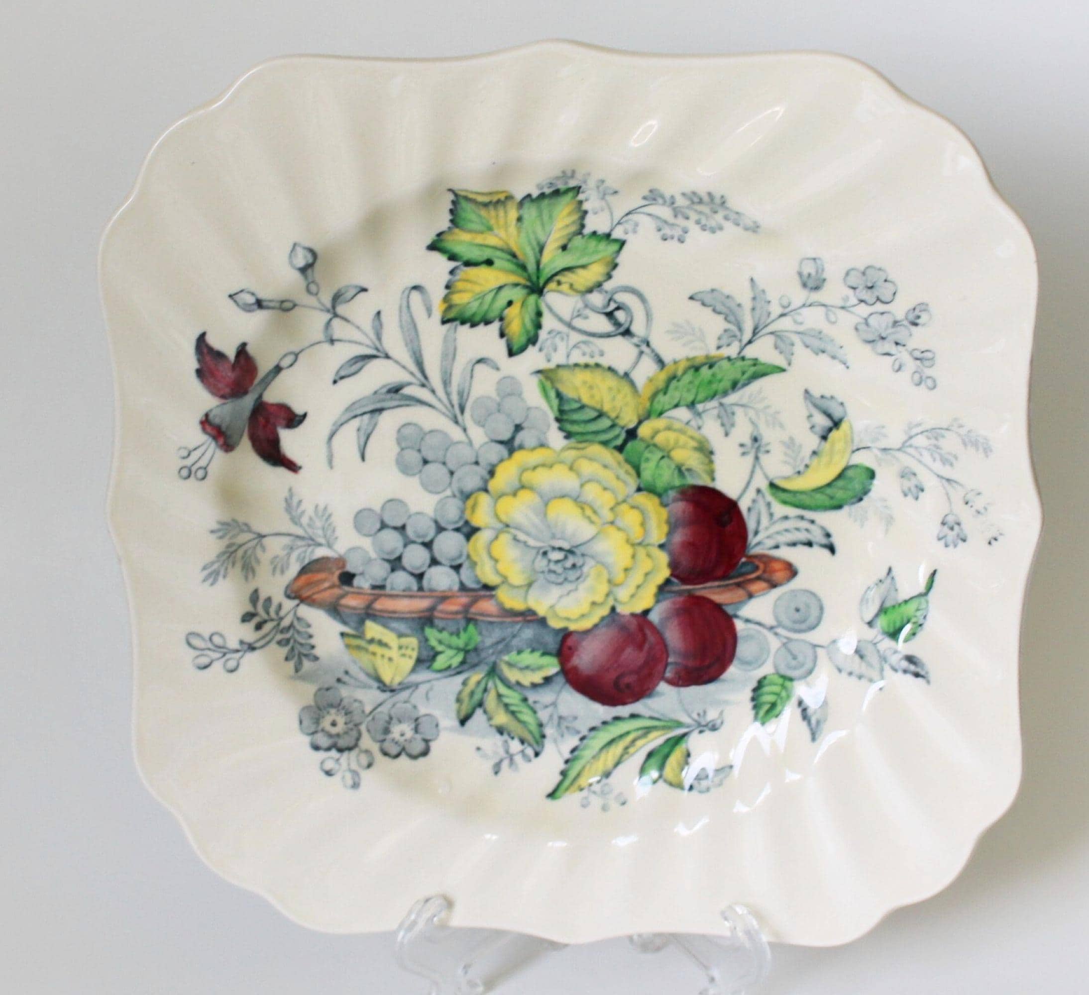 Vintage Royal Doulton Square Plates - Etsy