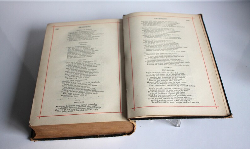 Antique Poetry Book Poetical Works of Percy Bysshe Shelley Frederick Warne 1891