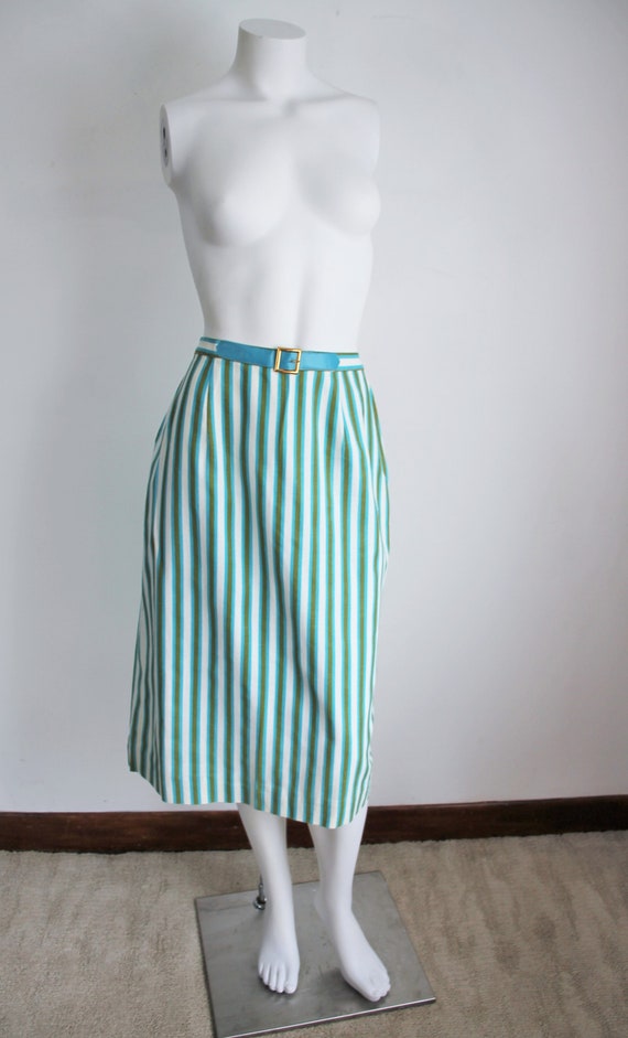 Vintage 1950's Striped Skirt, Kerrybrooke, Size La
