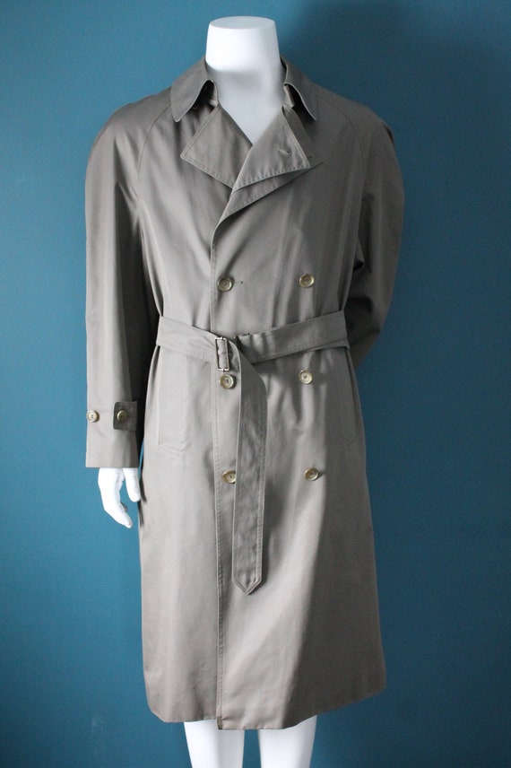Vintage Trench Overcoat Coat Van Heusen Size 42 Etsy UK