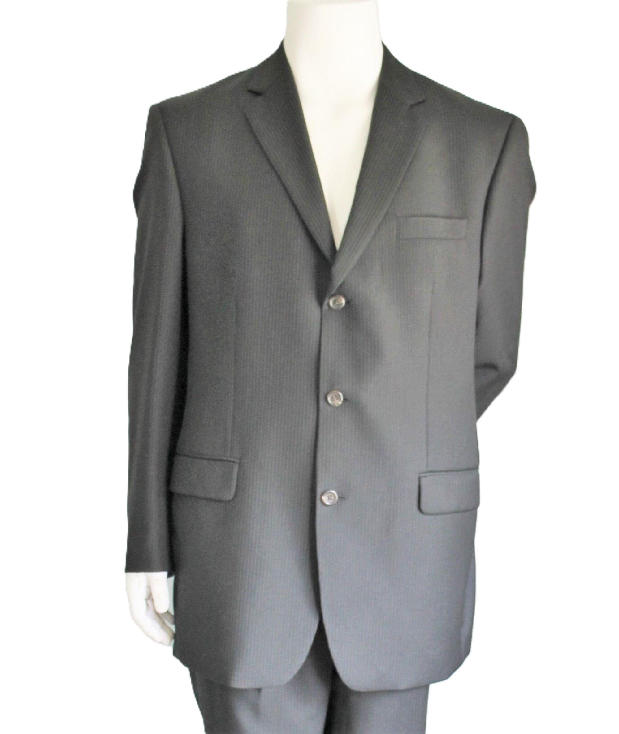 Vintage Charcoal Pinstripe Suit, Chaps Ralph Lauren, 42L - Etsy