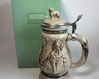 Large Stein Great Dogs of the Outdoors Avon 1991