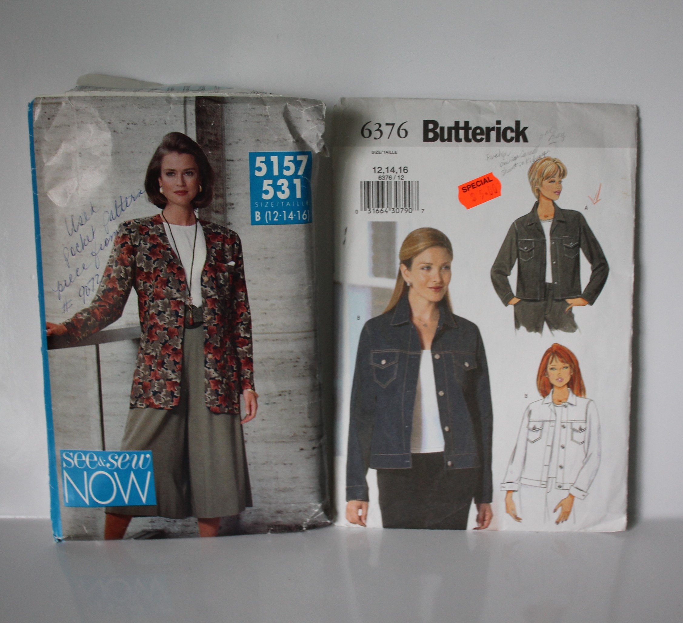Vintage Sewing Patterns 1980's 1990's Mixed Lot of 15 - Etsy