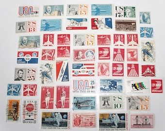 1963年アメリア・イアハート8セント米国航空郵便切手5枚 - Etsy 日本