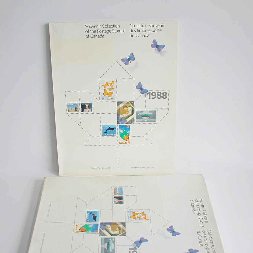 カナダ切手記念品コレクションブック 1988 - Etsy 日本