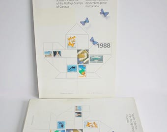 カナダ切手記念品コレクションブック 1988 - Etsy 日本