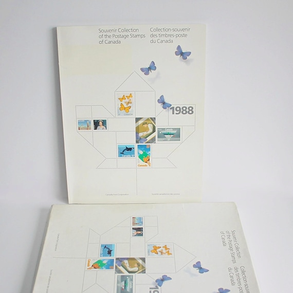 カナダ切手記念品コレクションブック 1988 - Etsy 日本
