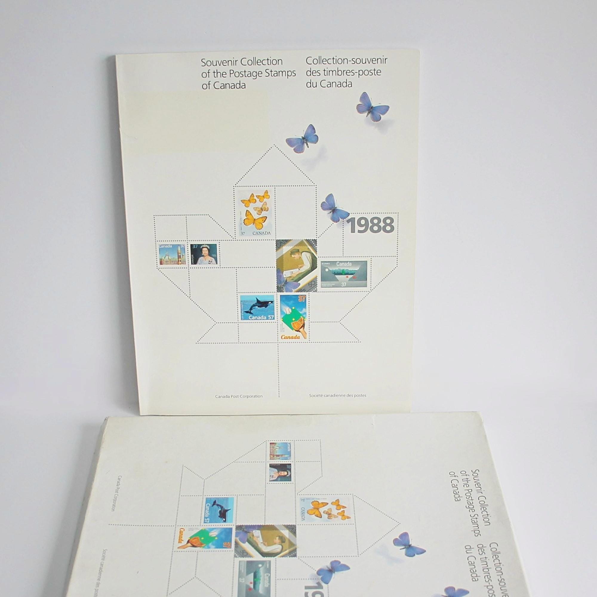 カナダ切手記念品コレクションブック 1988 - Etsy 日本