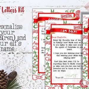 Personalisierte ELF Buchstaben druckbare, Elf Uhr Bericht, Kit Briefe von Elf - digitale Datei