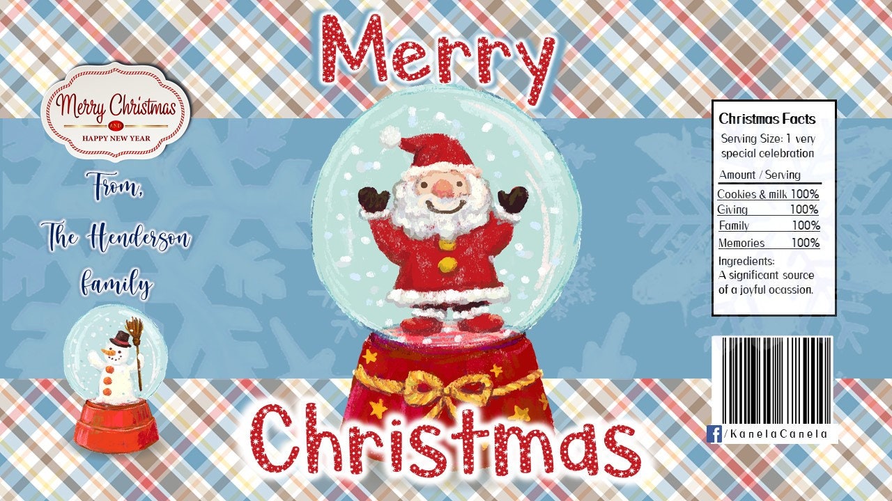 Christmas Favor Bags Christmas Chip Bags Christmas Party Etsy