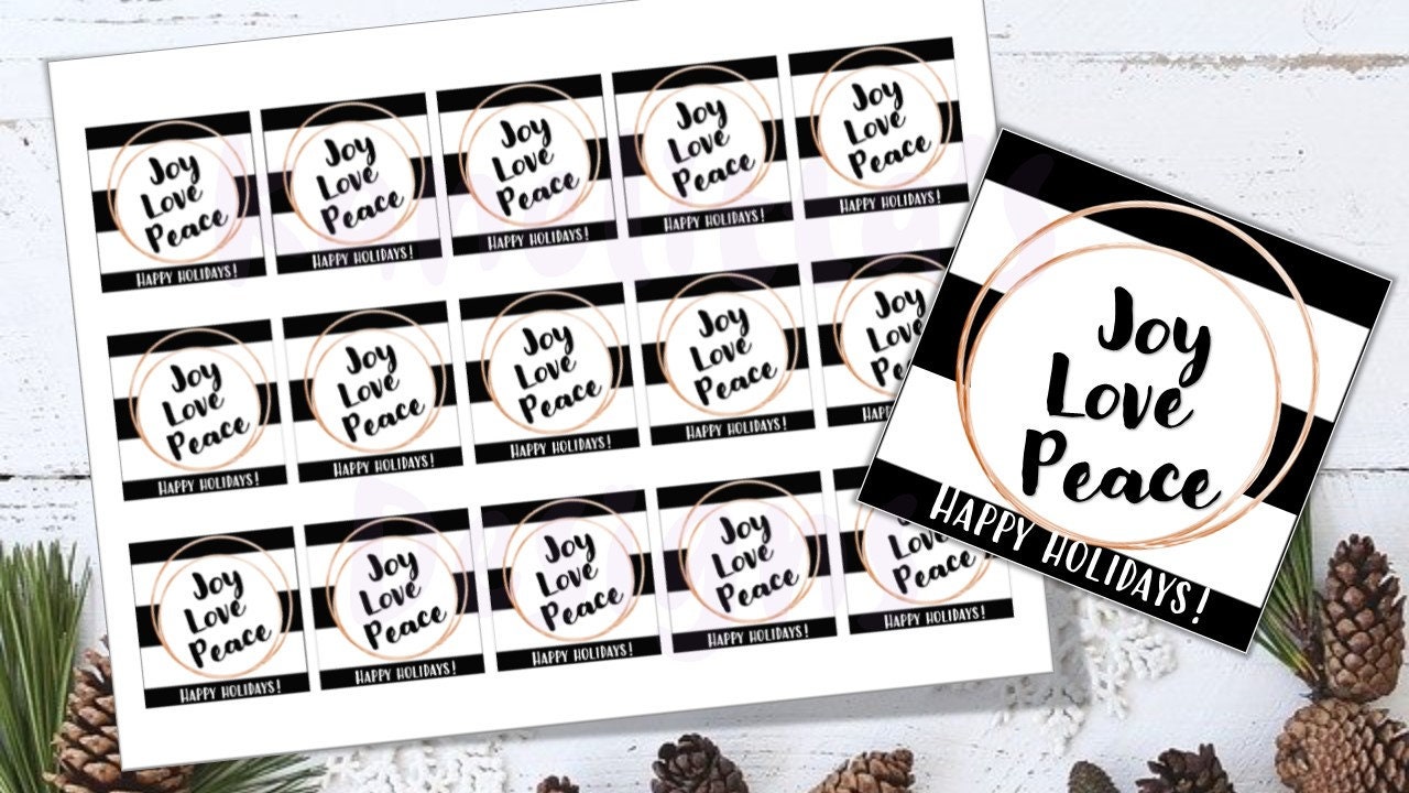 Printable CHRISTMAS Gift Tags Goodie Bag Stickers Party - Etsy