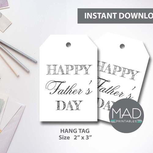 Father's Day Printable Gift Tags / Happy Fathers Day / Dad - Etsy