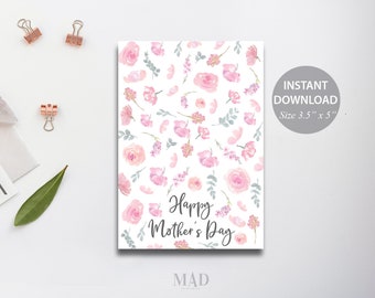 Mother's Day Cookie Card, Printable Mini Cookie Card, Happy Mother's Day Cookie Packaging, Mini Cookies, Mother's Tag, Printable Cookie Card