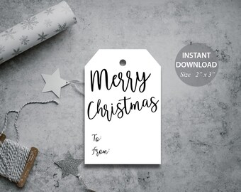 Christmas Tags Printable | Etsy