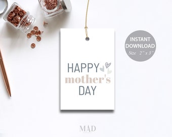 Mother's Day Tag Printable, Mother's Day Hang Tag, Mother's Day Tag, Mothers Day Tag, Mothers Day, Instant Download, Cookie Tag, Gift Tag