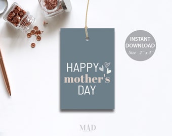 Mother's Day Tag Printable, Mother's Day Hang Tag, Mother's Day Tag, Mothers Day Tag, Mothers Day, Instant Download, Cookie Tag, Gift Tag