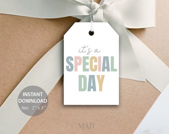 Happy Birthday Gift Tags Printable, Birthday Gift Tags Printable,Gift Tag Labels, Gift Wrapping Tags, Birthday Tag, Colorful Tag, Birthday