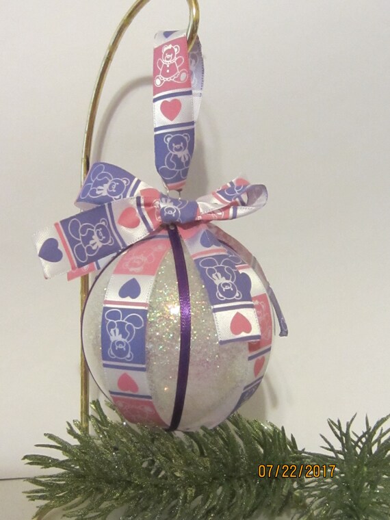 Baby's First Christmas, Baby Girl Ornament, Girl Ornament