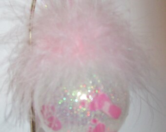 Baby ornament, Baby girl Ornament, Baby hands and feet print ornament