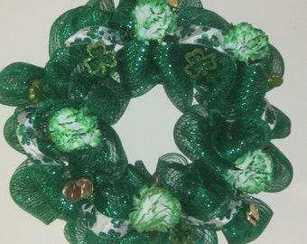 St Patrick's Day Wreath, Door Wreath, Wall Wreath, Door Decor
