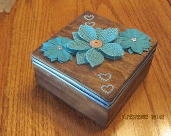 Jewelry Box, Wooden Decorated Box