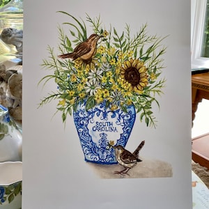 South Carolina Flowers print