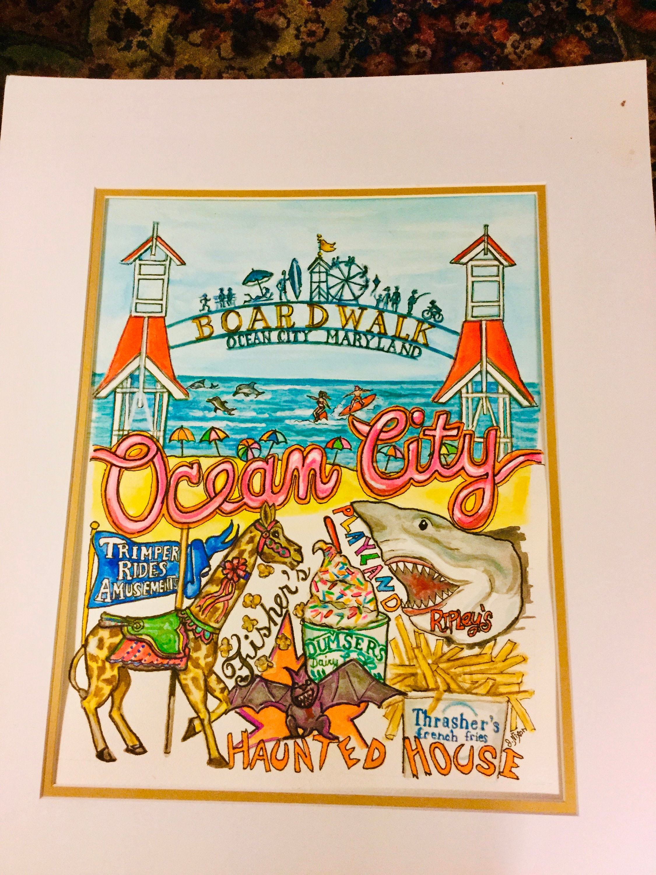 Ocean City. Boardwalk Print, Wall Art - Etsy