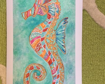 Seahorse Print