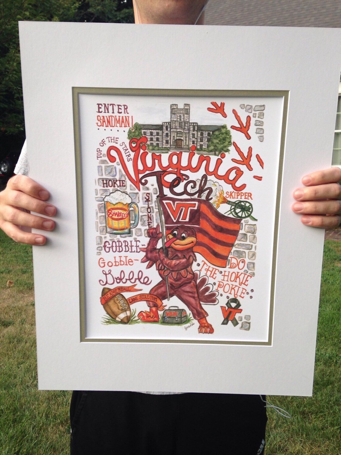 Virginia Tech Print Etsy