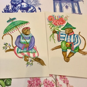 Chinoiserie Monkey Prints