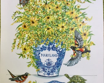 Maryland Black Eyed Susan Print