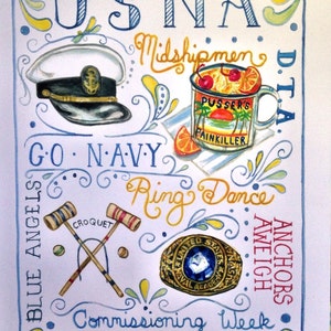 USNA, United States Naval Academy, Commissioning Week, Annapolis, print