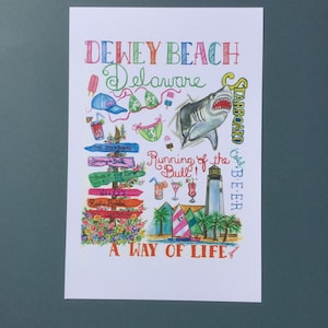 Dewey Beach Delaware Print