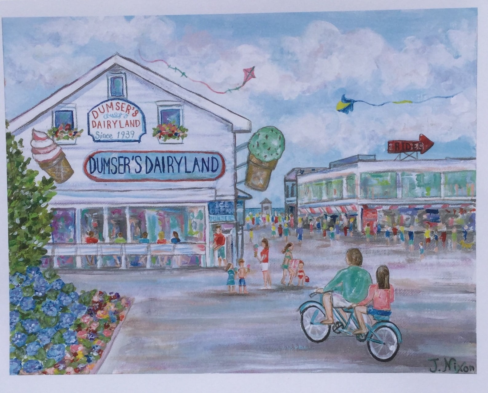 Ocean City Boardwalk Print Etsy