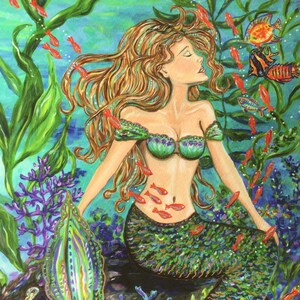 Mermaid Print  sexy mermaid
