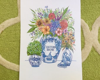 Eastern Shore Flowers Print