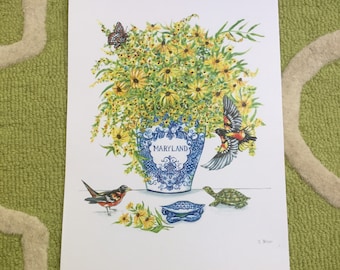 Maryland Black Eyed Susan Print