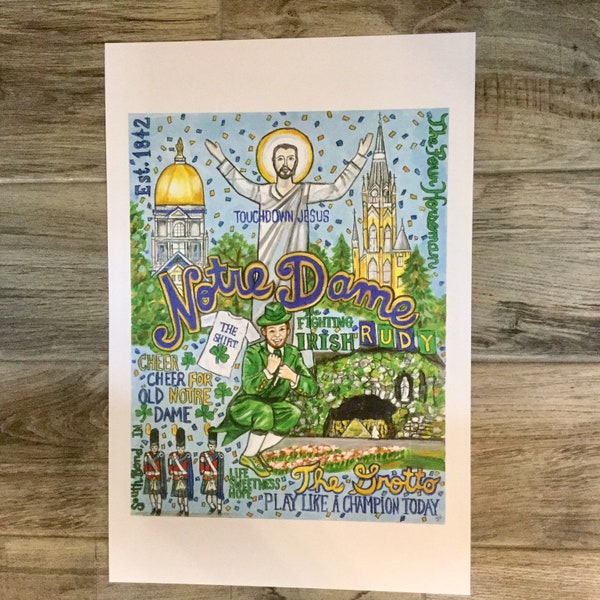 Notre Dame Wall Art Etsy — free download