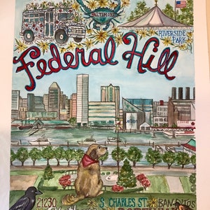 Federal Hill Baltimore Print