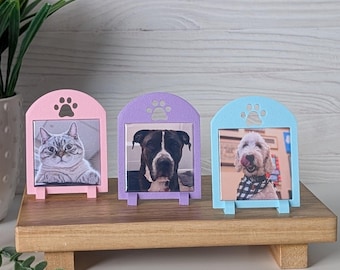 Mini Pawprint Frame | Photo Magnet Frame | Fridge Magnet Frame | Magnet Organizer | Custom Photo Magnets | Fridge Magnets | Fridge Magnets