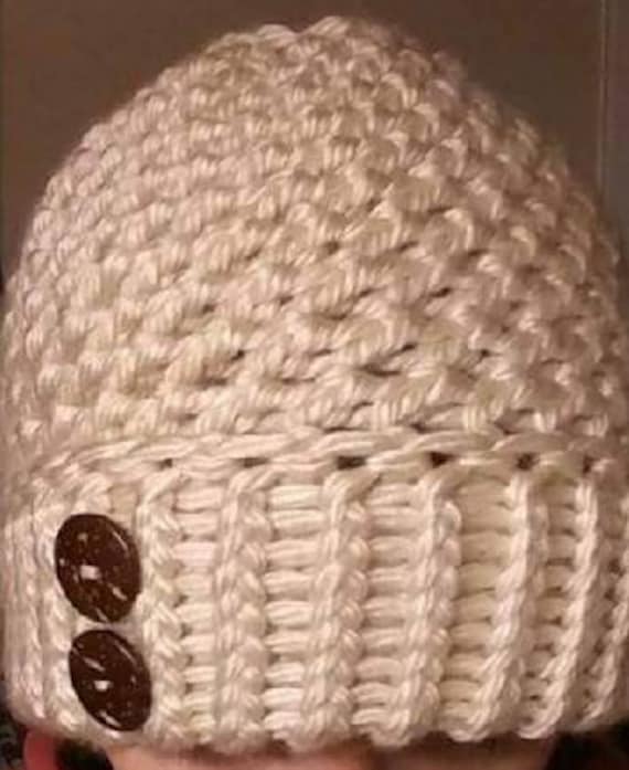Cream & Cozy Messy Bun / Ponytail Hat - Etsy display picture 2